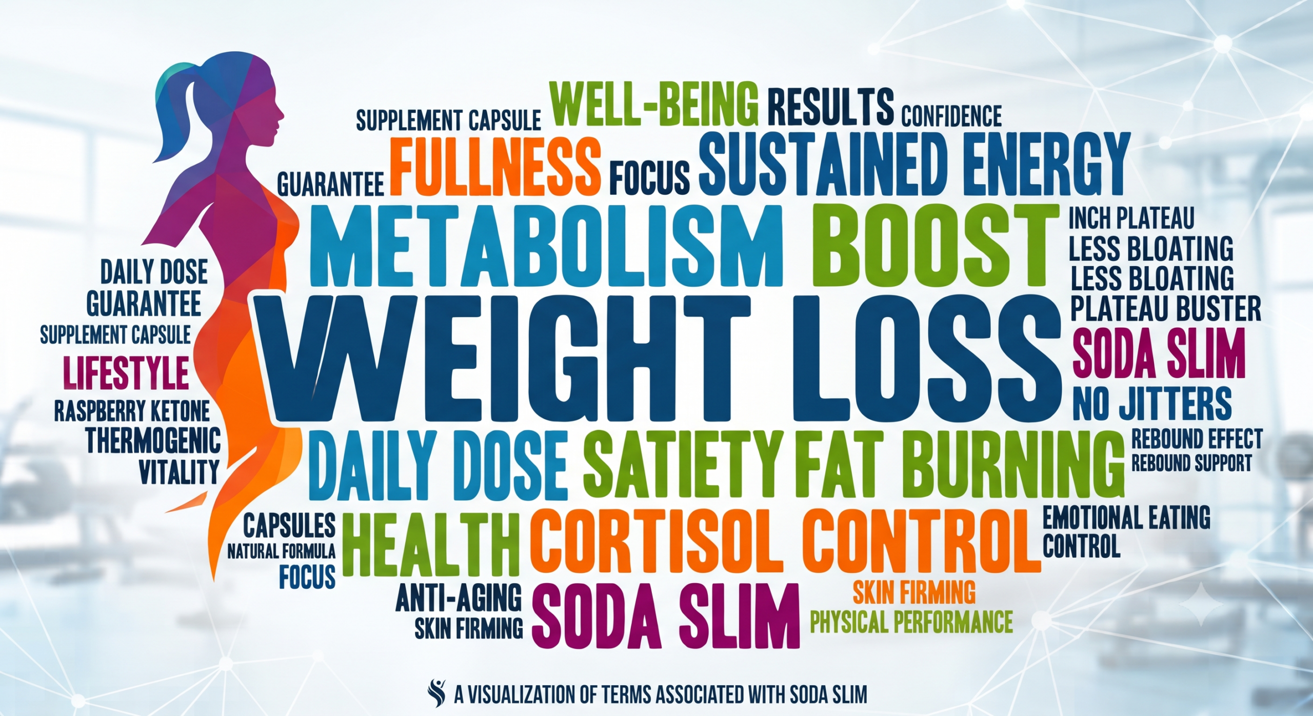 SodaSlim customer topics word cloud