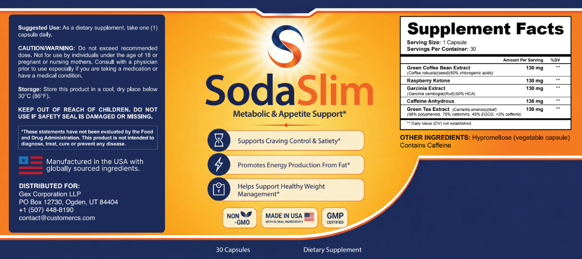 SodaSlim label