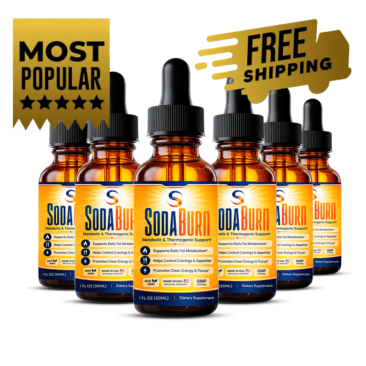6 Bottles SodaBurn