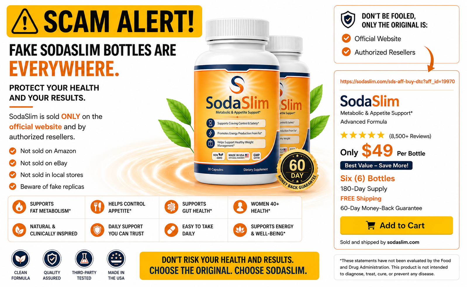 SodaSlim scam alert warning